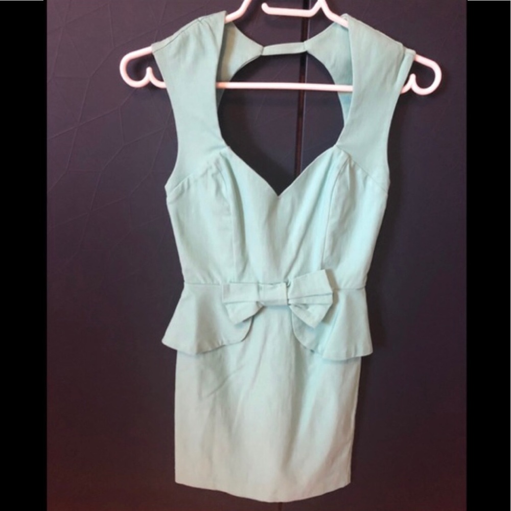 SOLEMIO Los Angeles turquoise dress